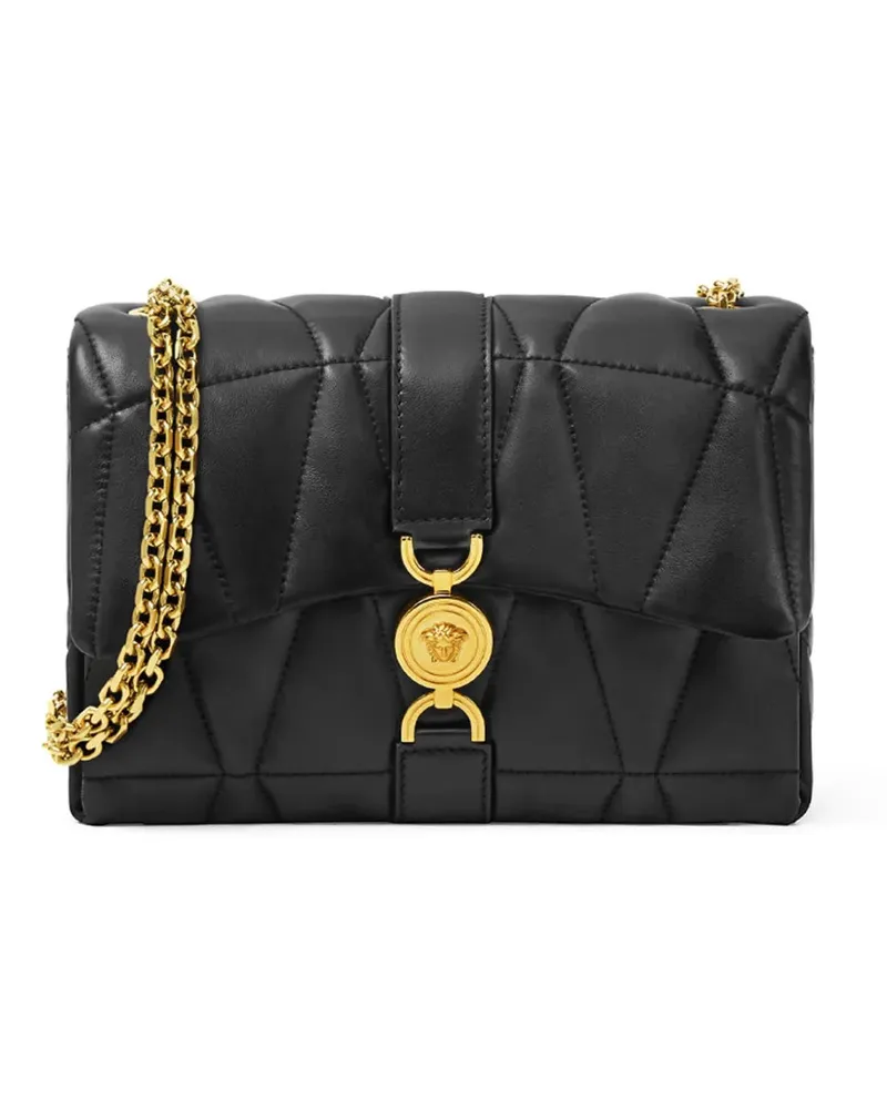 Versace Kleio gesteppte Umhängetasche Black