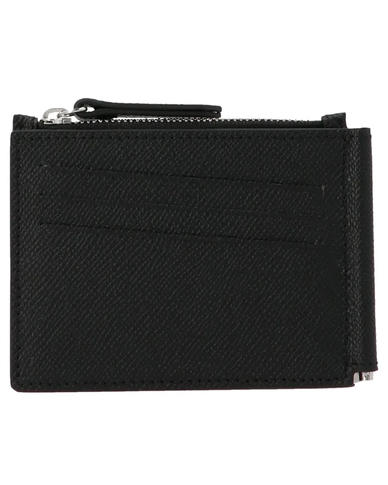 Maison Margiela Logo Brieftasche Schwarz
