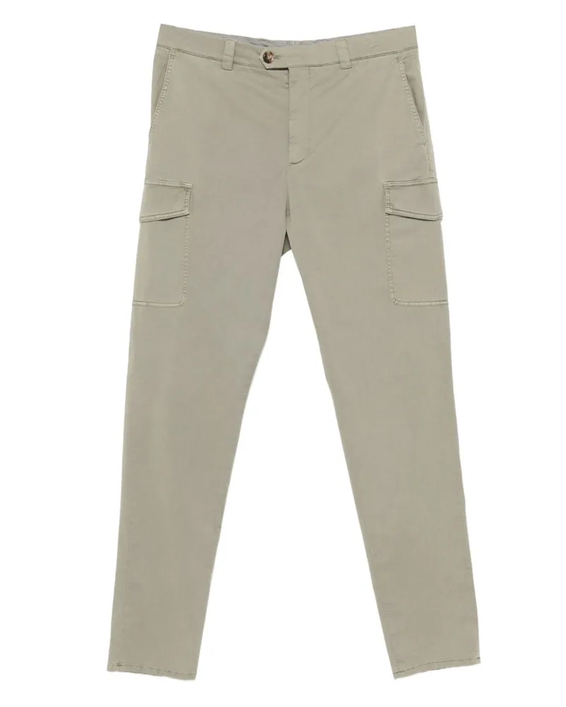 Brunello Cucinelli Baumwollhose Kaki