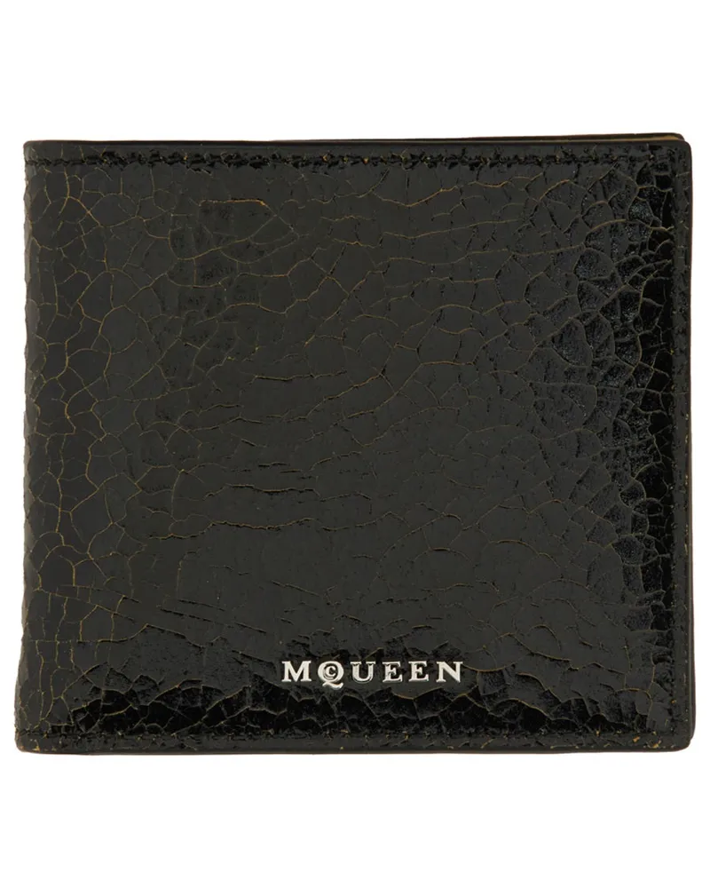 Alexander McQueen Alexander MC Queen Bi Fold Brieftasche Black