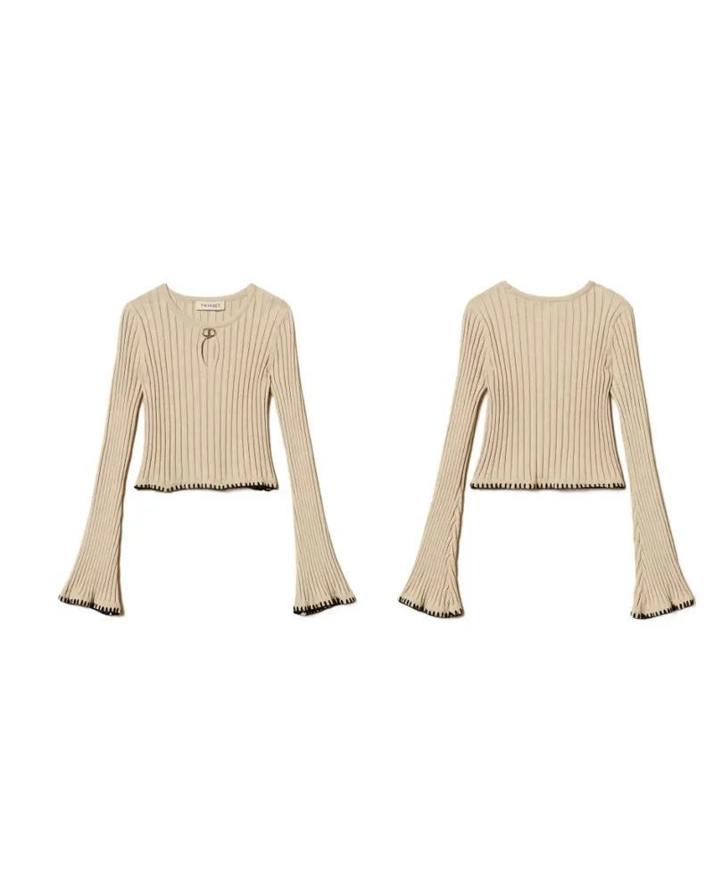 Twin-Set Twin -Set -Pullover Biscuit