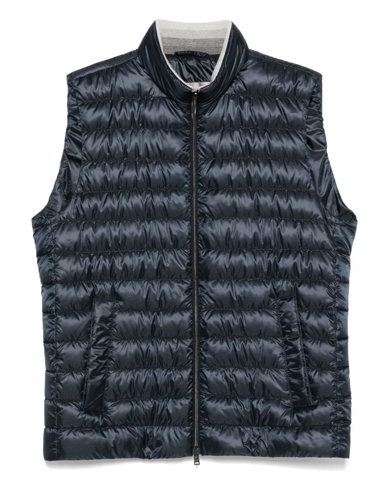 Herno Nylon Down Weste Blue