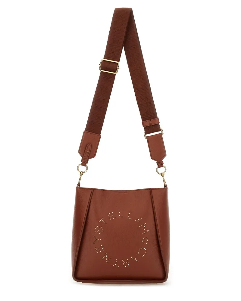 Stella McCartney Stella Mc Cartney Shoulder Bag With Logo Brown