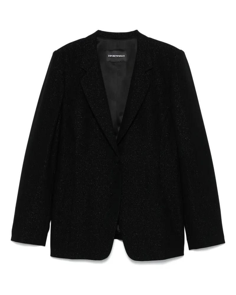 Emporio Armani Single Breasted Blazerjacke Black