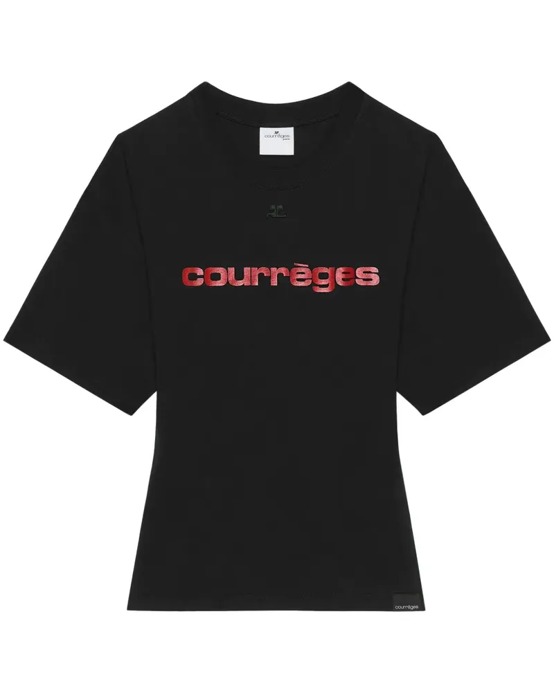 Courrèges Courreves bedrucktes T -Shirt B087