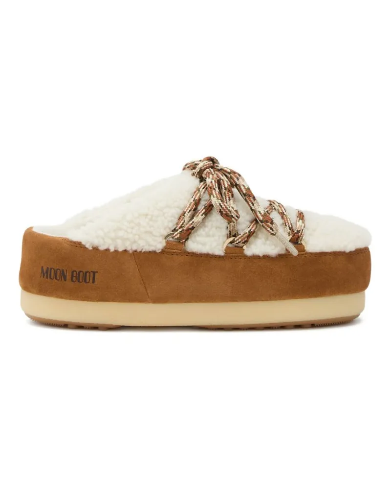 Moon Boot Flache Schuhe Weiß White