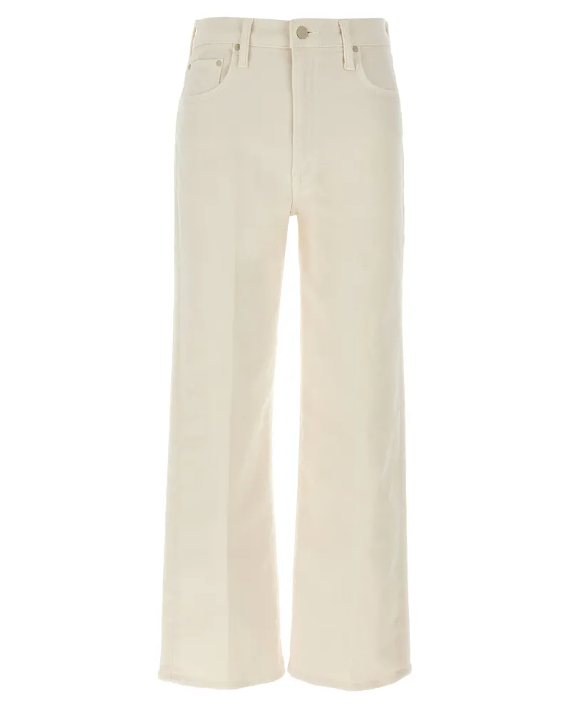 Mother Mutter 'The Rambler Zip -Knöchel' Jeans White
