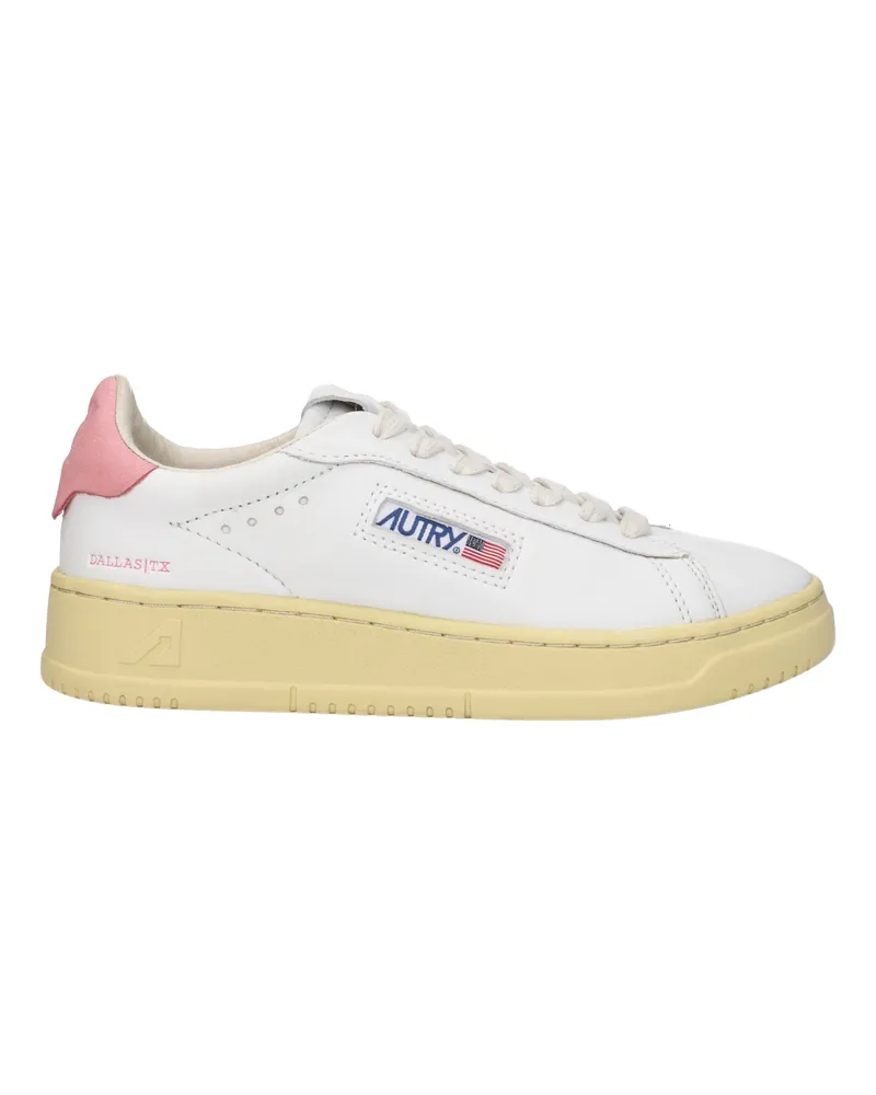 AUTRY Sneakers Dallas Low Damens Leder Weiß/Rosa -