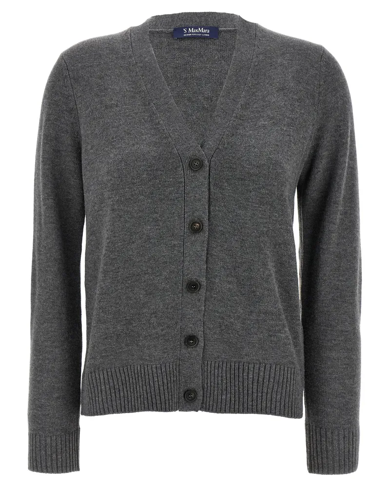 Max Mara Apollo" Cardigan Gray