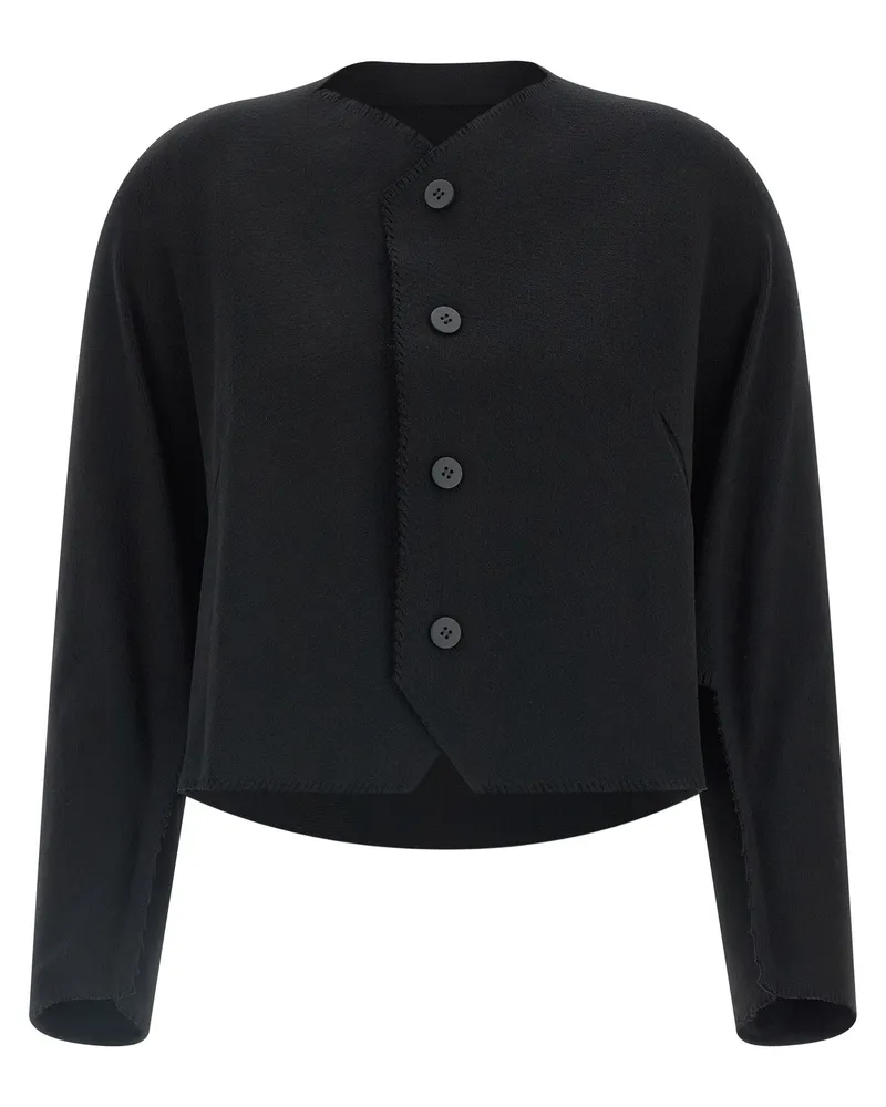 Issey Miyake Campagne' Strickjacke Black