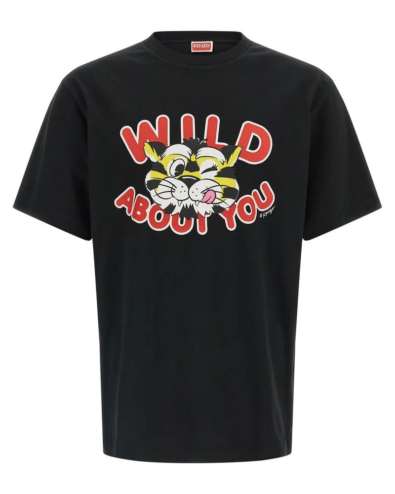 Kenzo Wild Tiger“ T-Shirt Black