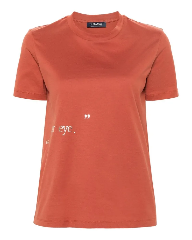 Max Mara Orlanda Baumwoll -T -Shirt Orange