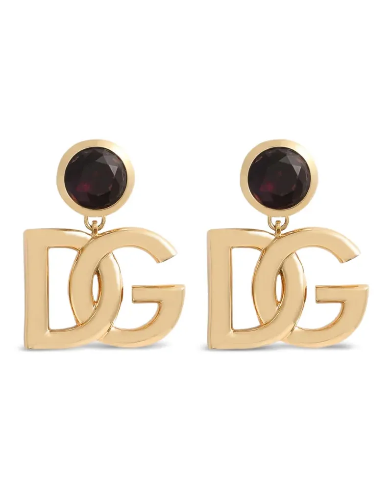 Dolce & Gabbana Logo-Schild-Ohrringe Zoo00