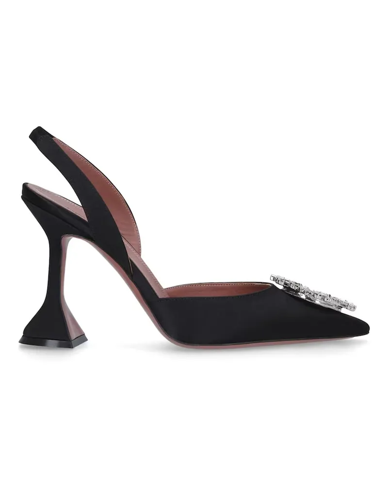 Amina Muaddi Amina mu i Begum 95 Satin Slingback Pumps Black