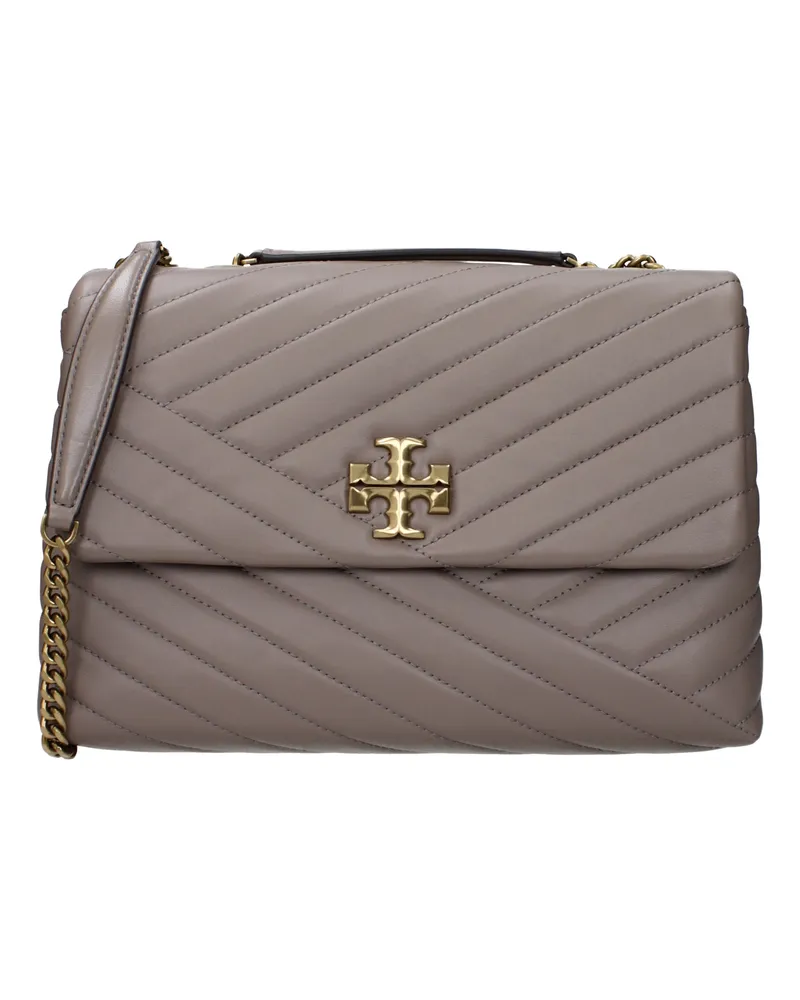 Tory Burch e Umhängetaschen Frauen Ledergrau/Airone -