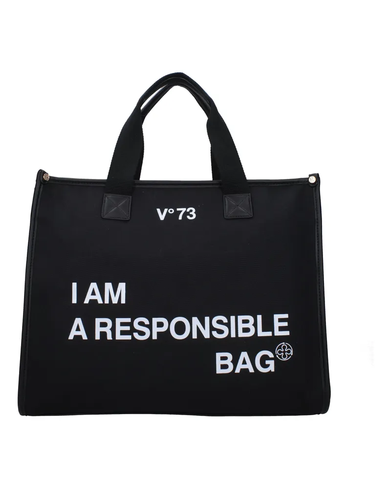 V°73 Handtaschen Responsibility Bis Damens Stoff Schwarz -