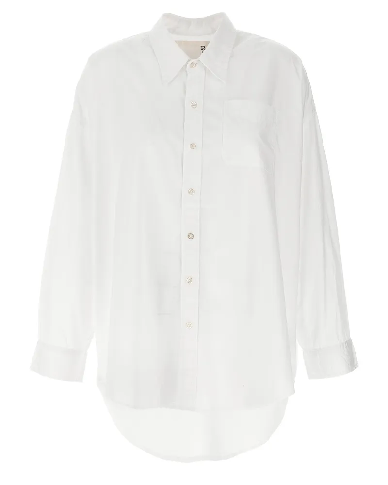 R13 Oxford -Hemd White