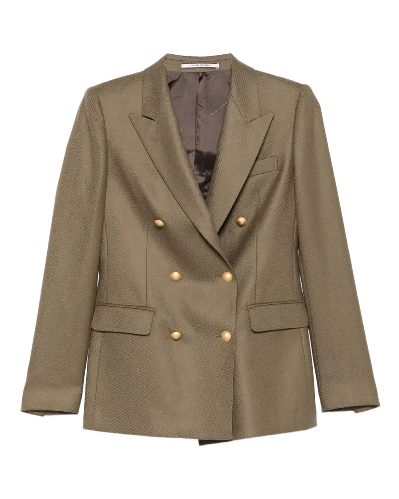 Tagliatore Woll -Doppelbrustjacke Brown