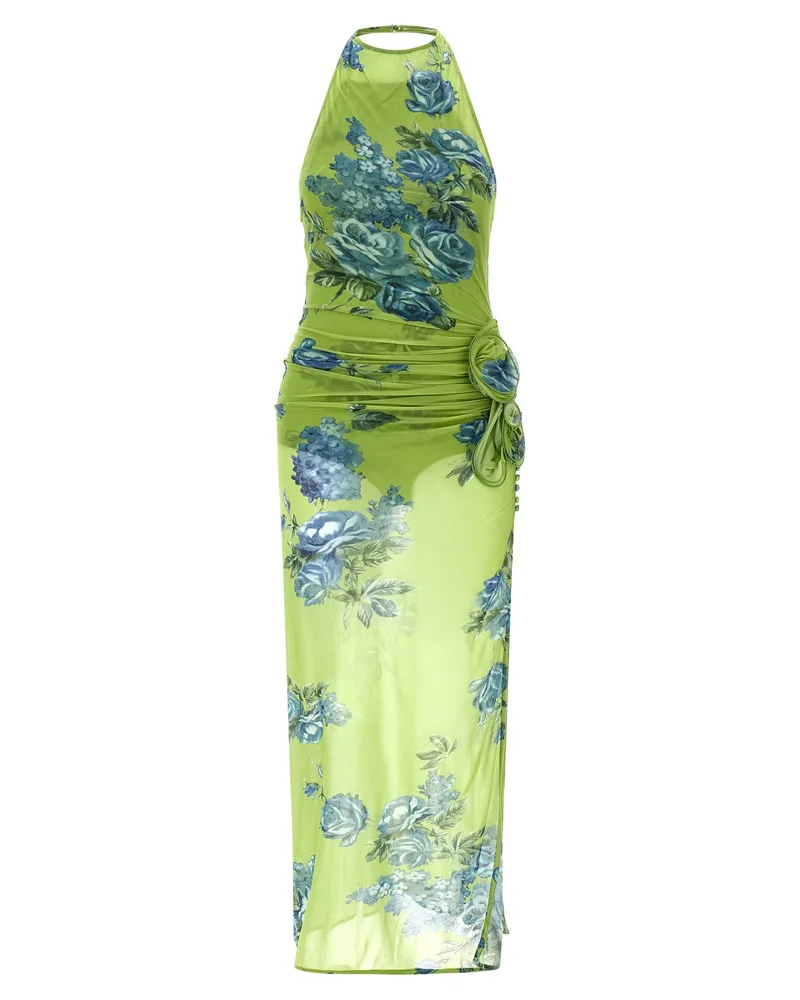 Magda Butrym PF Kleid 18' langes Kleid Green