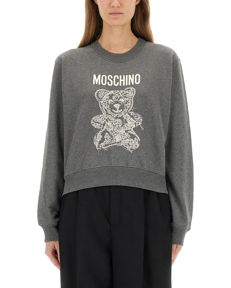 Moschino Teddy Sweatshirt Grey