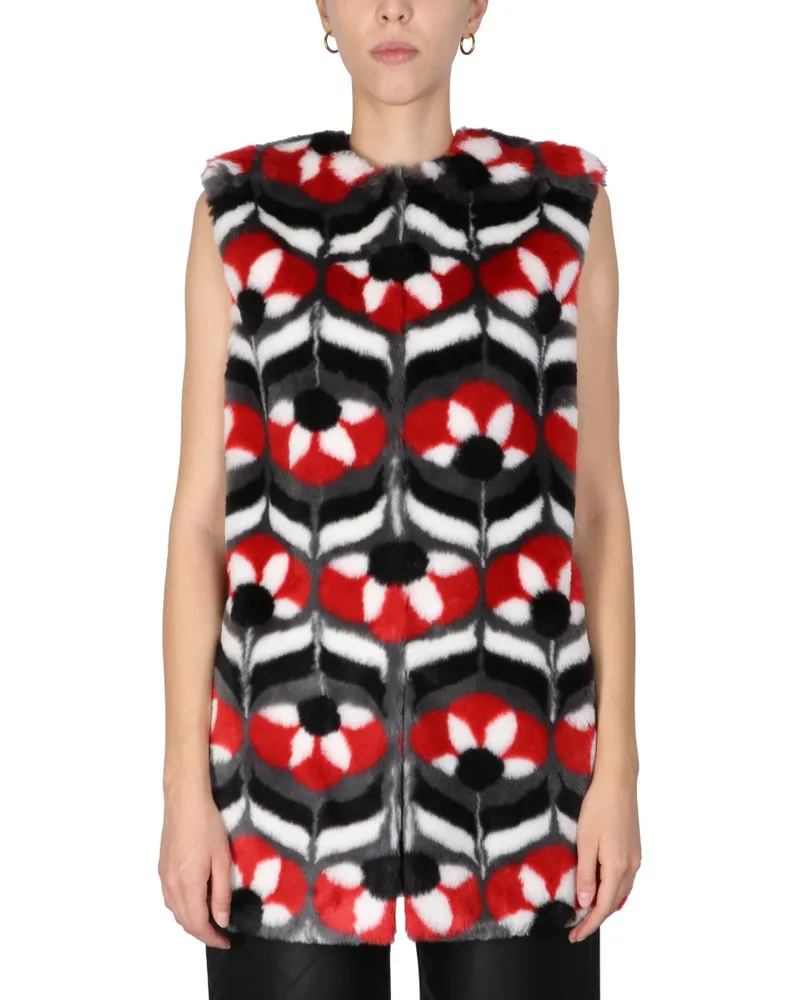 Moschino Kunstfellweste Black