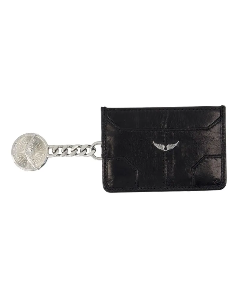Zadig & Voltaire Sunny Pass -Kartenhalter  Leder schwarz Schwarz