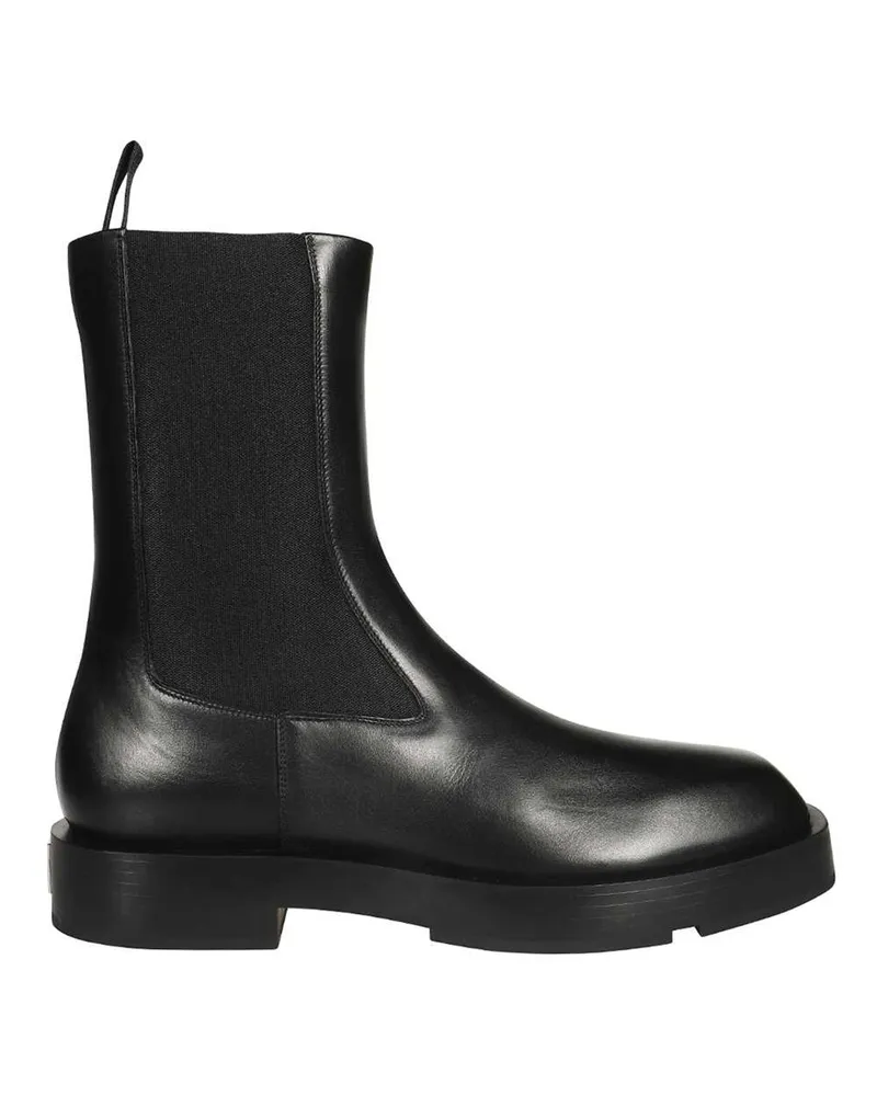 Givenchy Chelsea Lederstiefel Schwarz