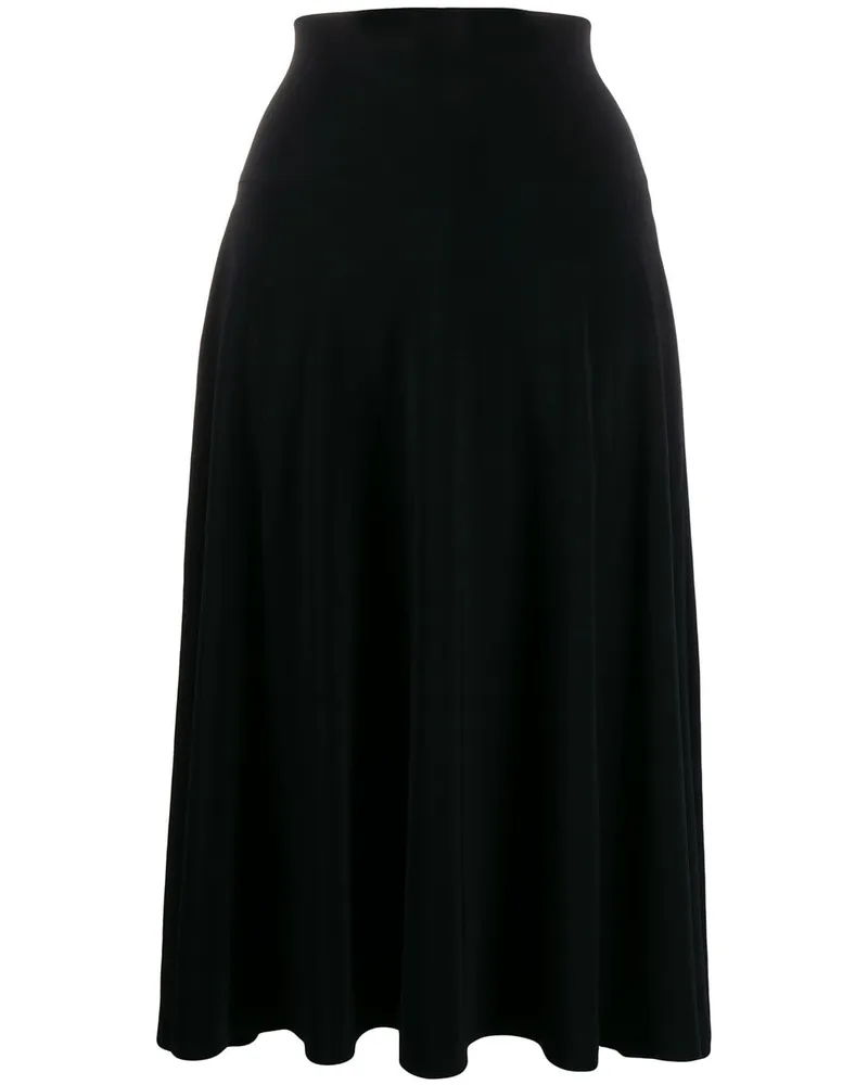 Norma Kamali Flared Jersey Rock Black