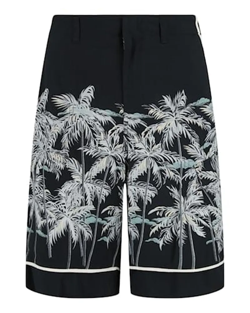 Palm Angels Palm -Druckhemden Schwarz