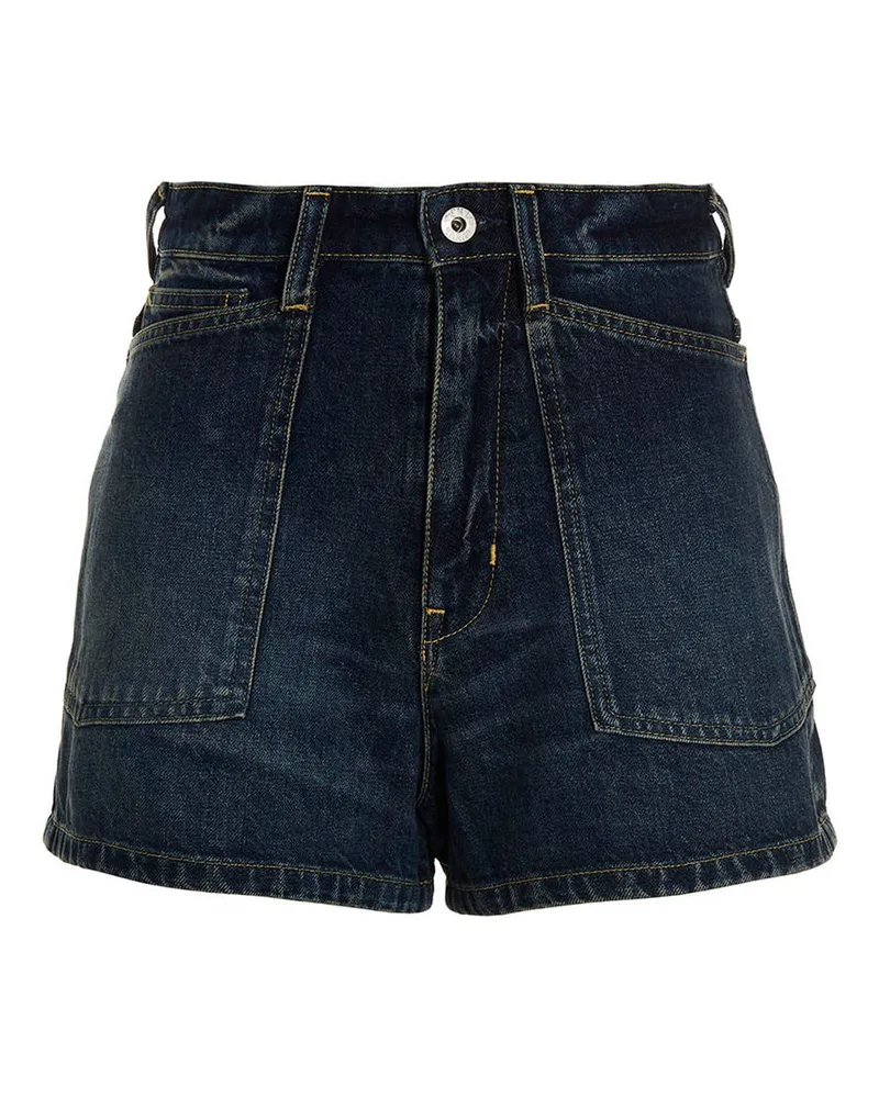Kenzo Denim Shorts Blue