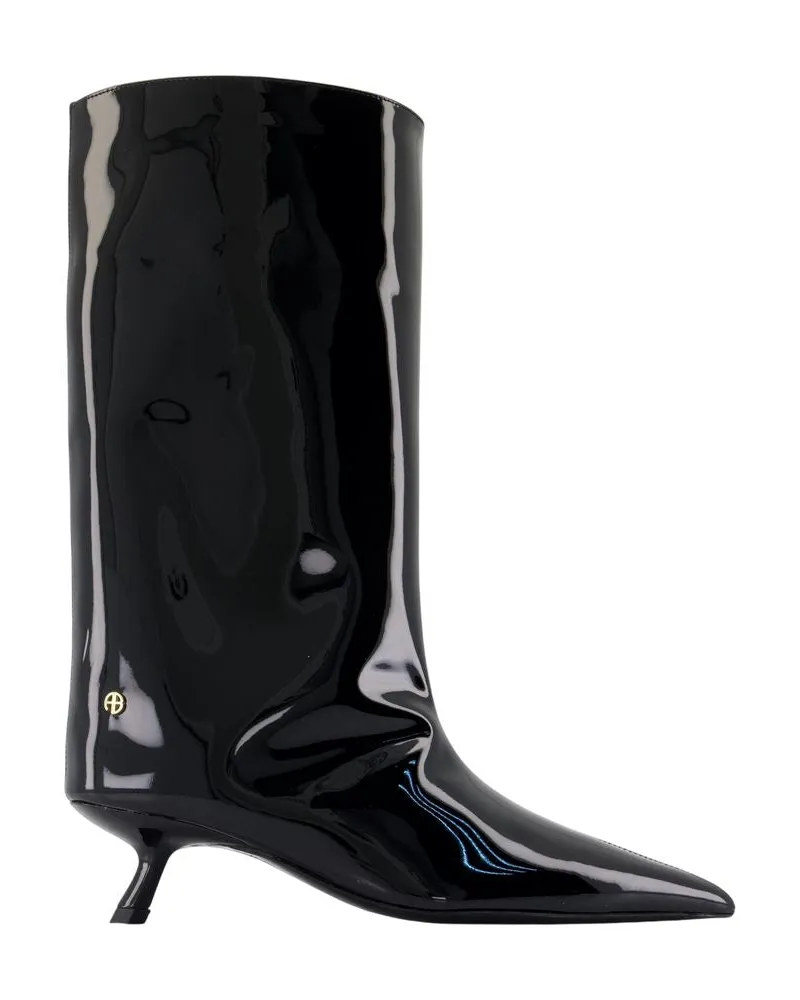 Anine Bing Hilda Stiefel  Leder Schwarz Black