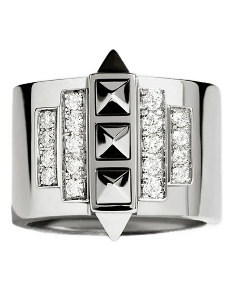STATEMENT Rockaway Pinky Ring 5 Picots in Diamanten/Silber Silver
