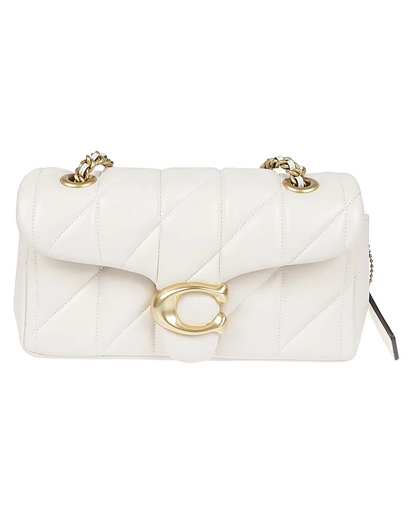 Coach Tabby 20 Umhängetasche aus Leder White