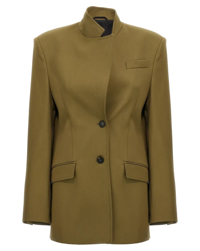 ATTICO Der Attico Maxi Schultergurt Blazer Green
