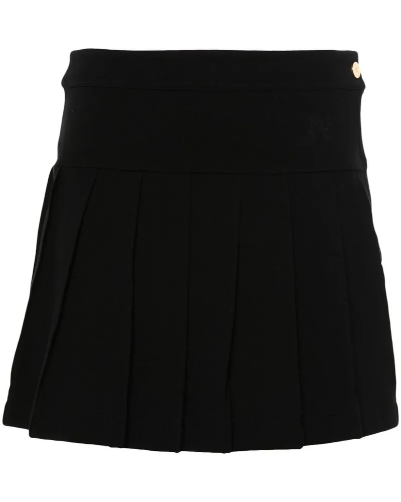 Palm Angels Monogramm Faltenrock Black