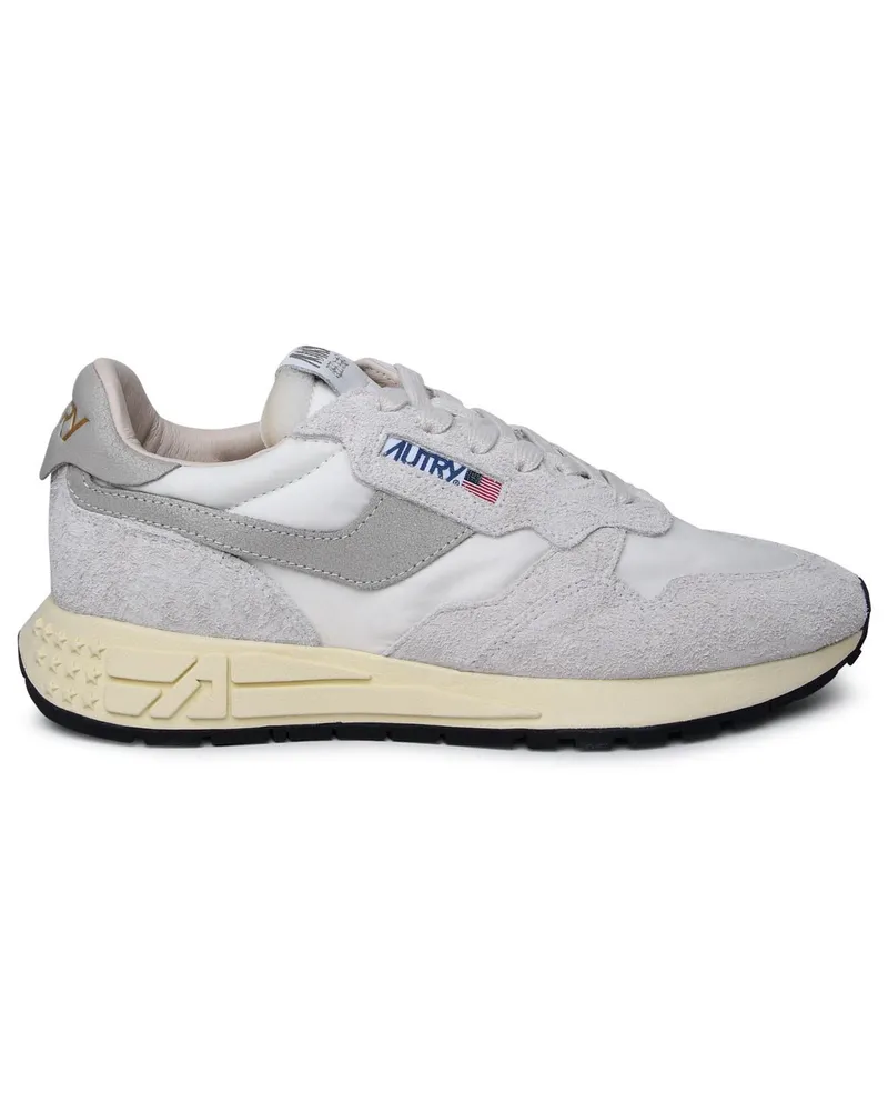 AUTRY Zwei -Ton -Lear -Sneaker White