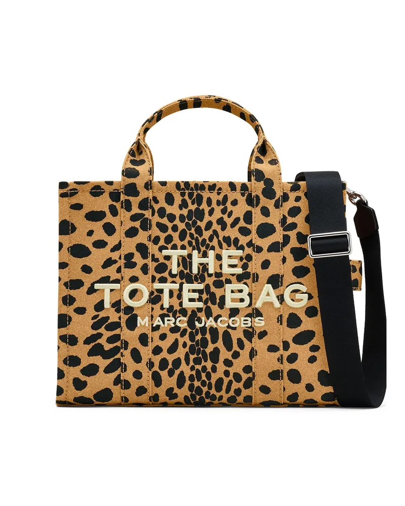Marc Jacobs der mittelschwere Tasche der Cheetah Canvas Black