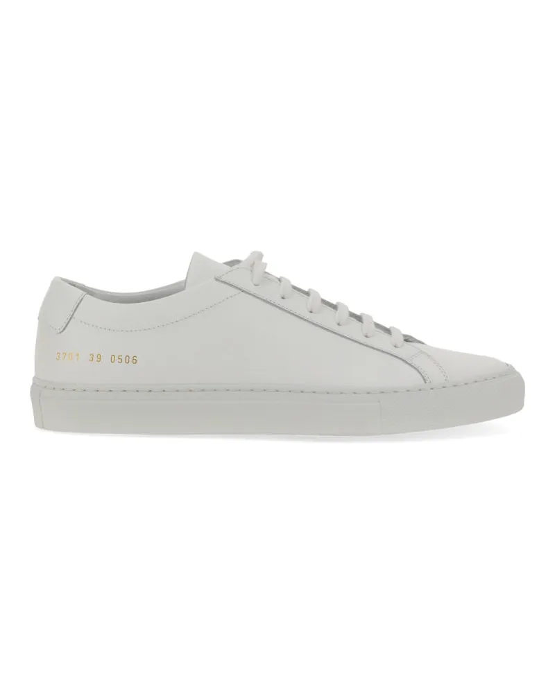 Common Projects Gemeinsame Projekte "niedriger originaler Achilles" Sneaker White