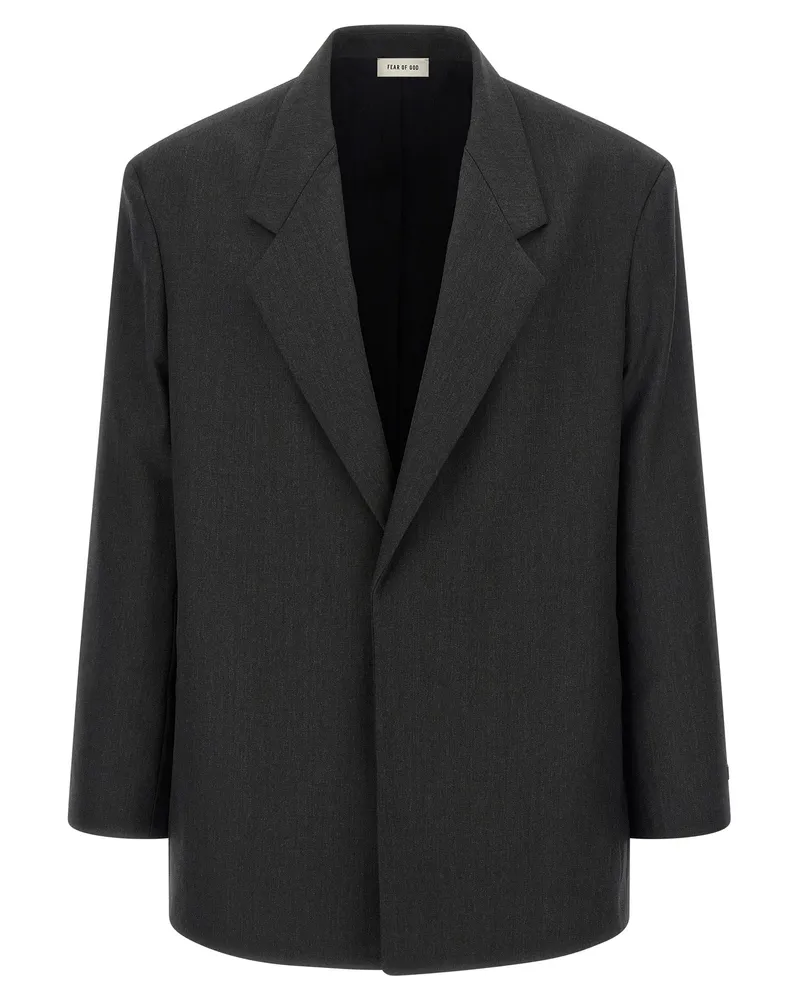 Fear of God Angst vor Gott Single Breasted Blazer Gray
