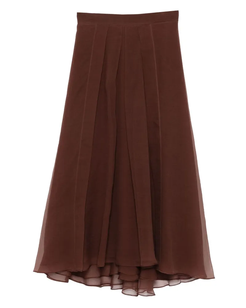 Brunello Cucinelli Seidenrock Brown