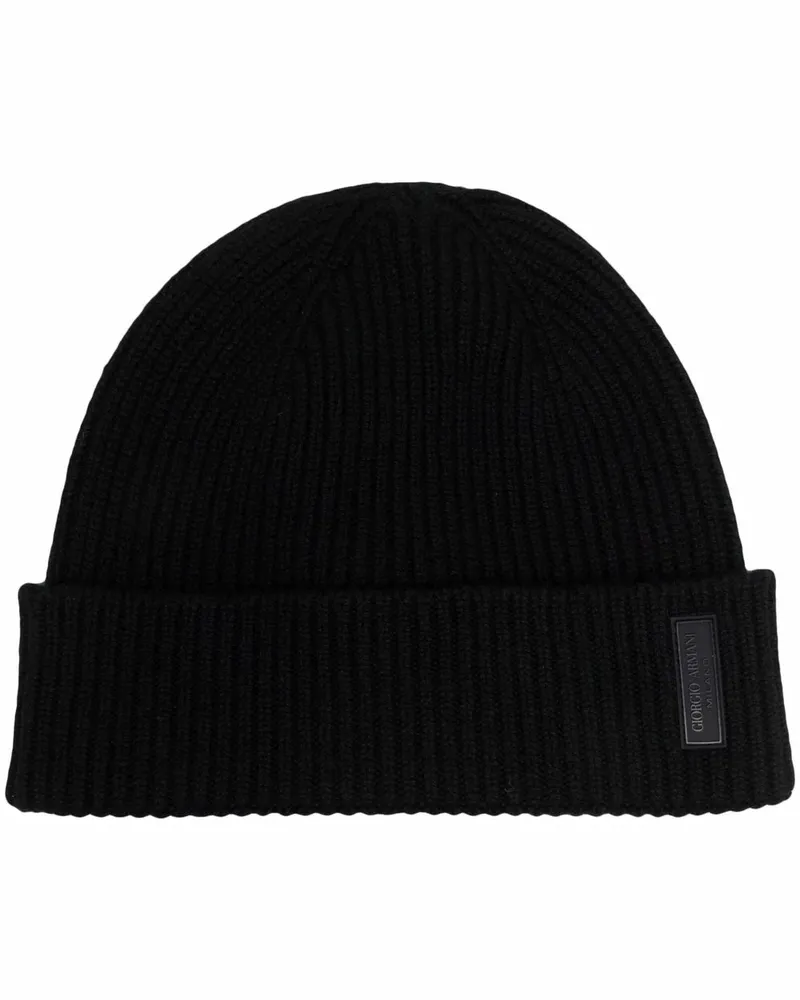 Giorgio Armani Hüte schwarz Black
