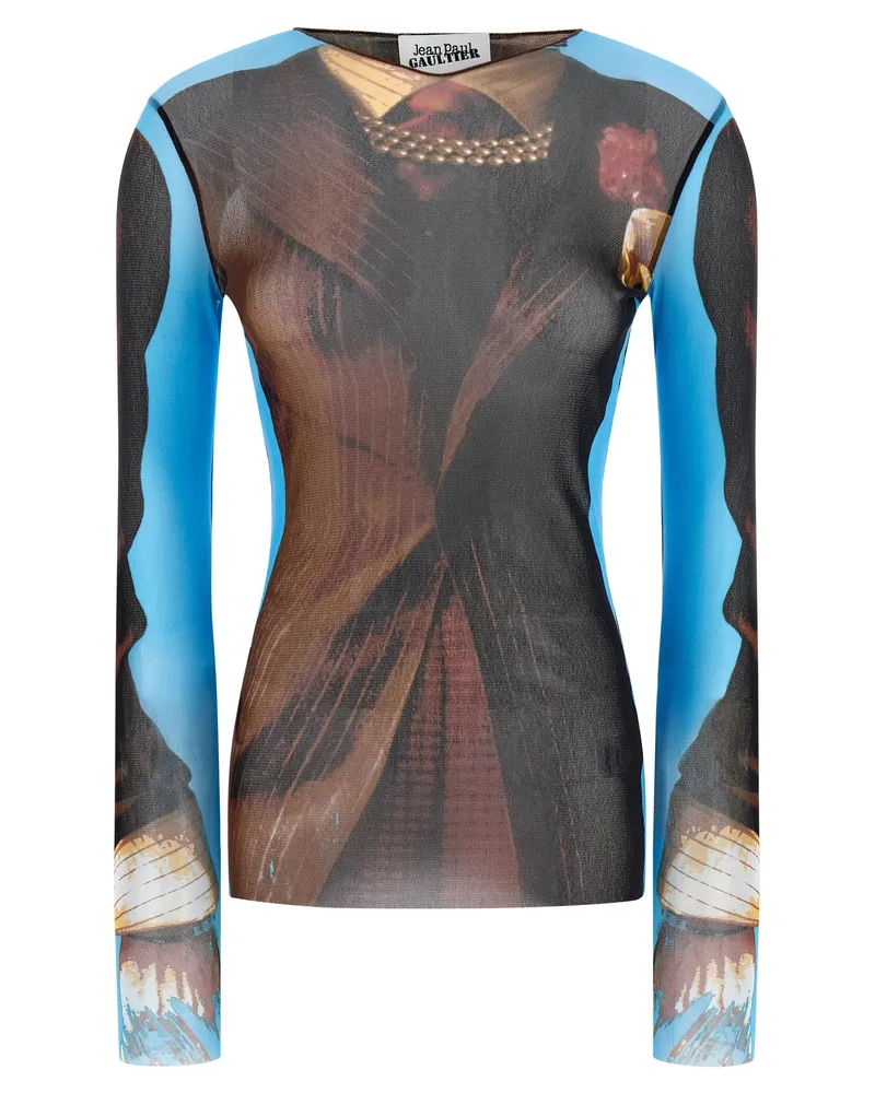 Jean Paul Gaultier Re Edition The Tennis Suit“-Oberteil Multicolor