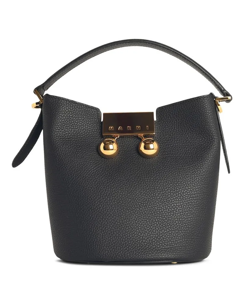 Marni Trunkaroo' schwarzer Lear -Tasche Black