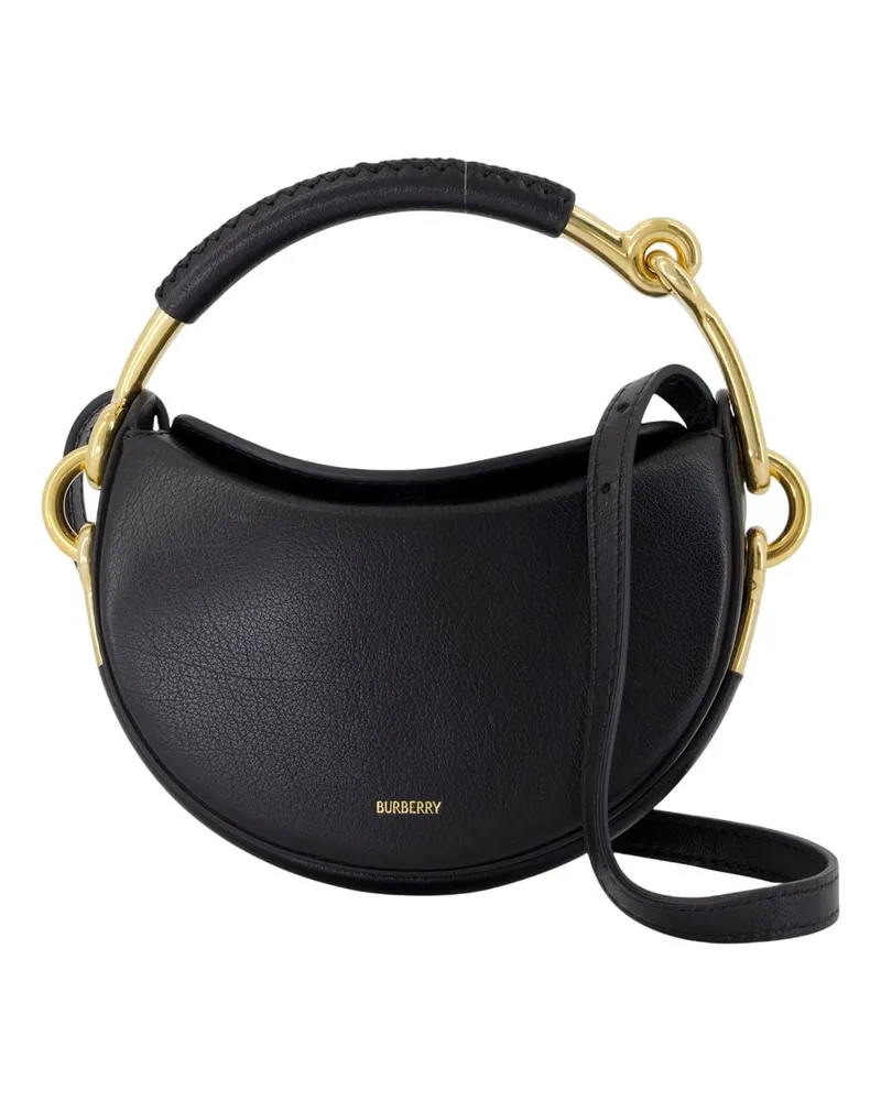 Burberry Zapf Leder schwarz Schwarz