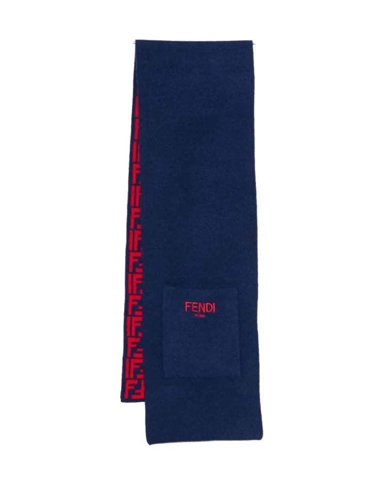 Fendi reversibler "FF" -Logo -Schal Multicolour