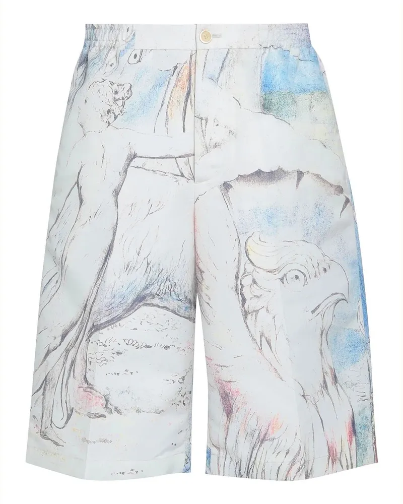 Alexander McQueen William Blake Dante Shorts Beige