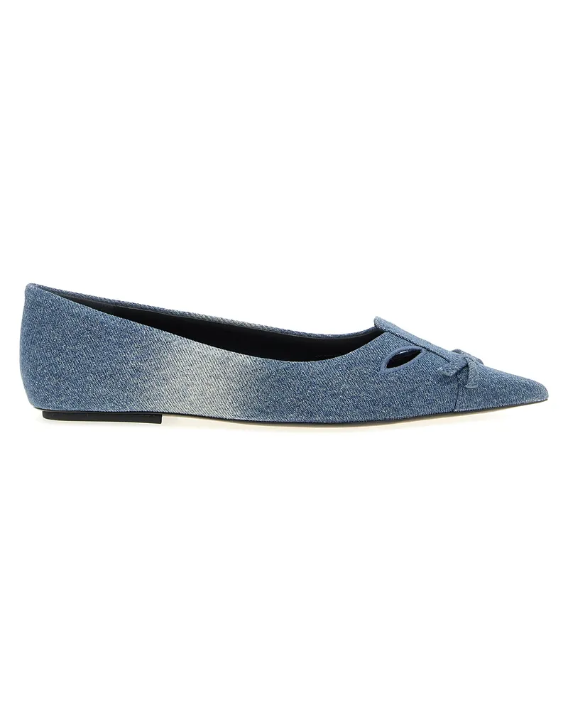 Marc Jacobs The Denim Kat' Ballet Flats Blue