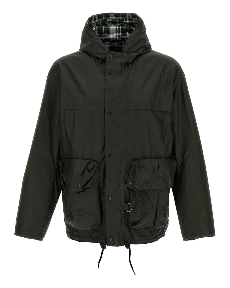 Barbour modifizierter Durham Short' Jacke Green
