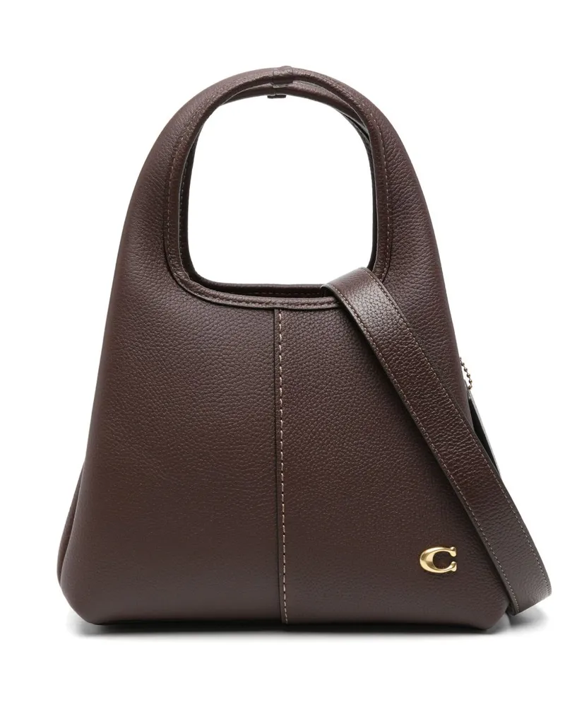Coach Trainer Lana 25 Leder -Crossbody -Tasche Brown