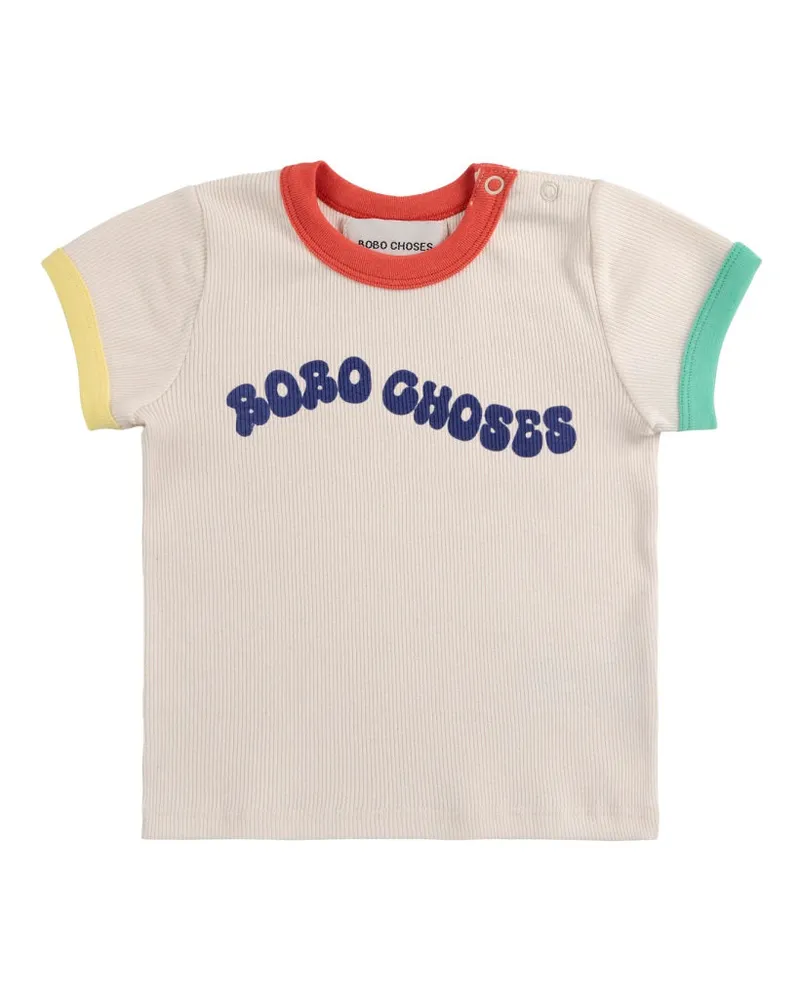 BOBO CHOSES Bobo wählte T -Shirt "wellig Ivory